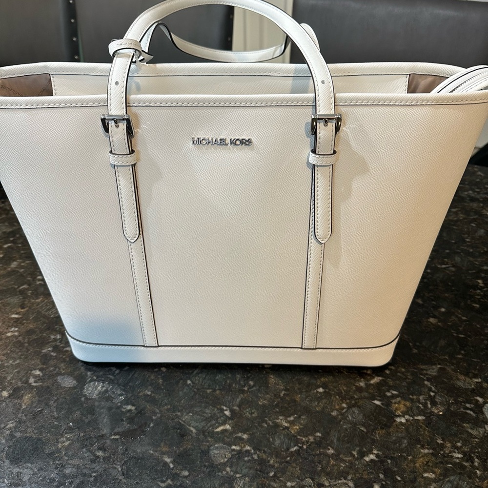 Michael Kors Cream Tote Bag